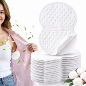 Set 20 absorbante anti-transpiratie din bumbac, Salestore, subtiri, invizibile, 12x9cm