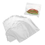 Pungi de vidat gofrate Salestore.ro® pentru aparat de vidat alimente, 50 buc cu dimensiunile 15 x 24, 5 cm, Rezistente, fara BPA, Transparente