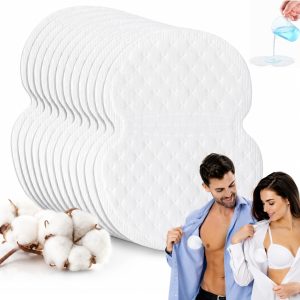 Set 50 absorbante anti-transpiratie pentru axila din Bumbac, Salestore, extra subtiri, autoadezive, Unisex, Protectie eficienta impotriva petelor, Invizibile si de unica folosinta – confort maxim pentru munca, intalniri si activitati zilnice